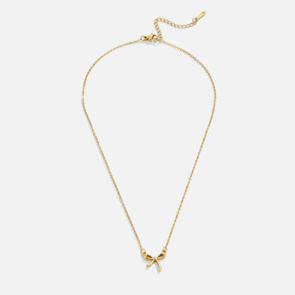 Dainty Knotted Gold Necklace – FIORENE