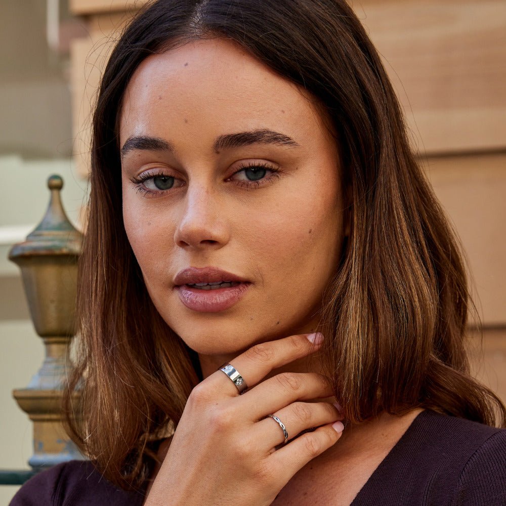 Silver Stellar Clover Ring – FIORENE