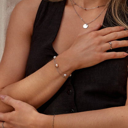 Ocean Pearl Double Strand Bracelet – FIORENE