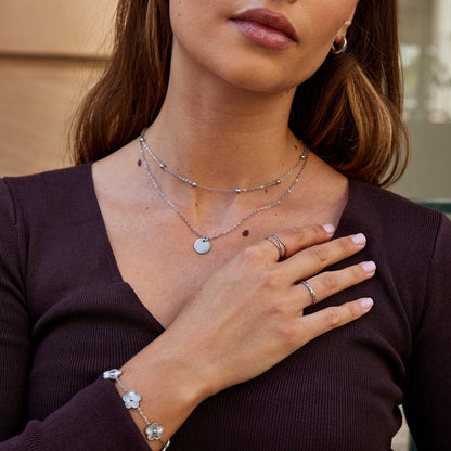 Silver Intersection Wire Ring – FIORENE