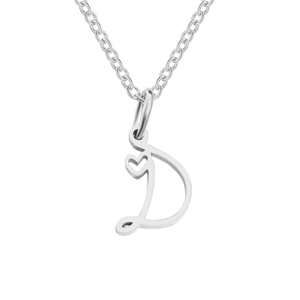 Luminous Petite Script Letter Pendant – FIORENE