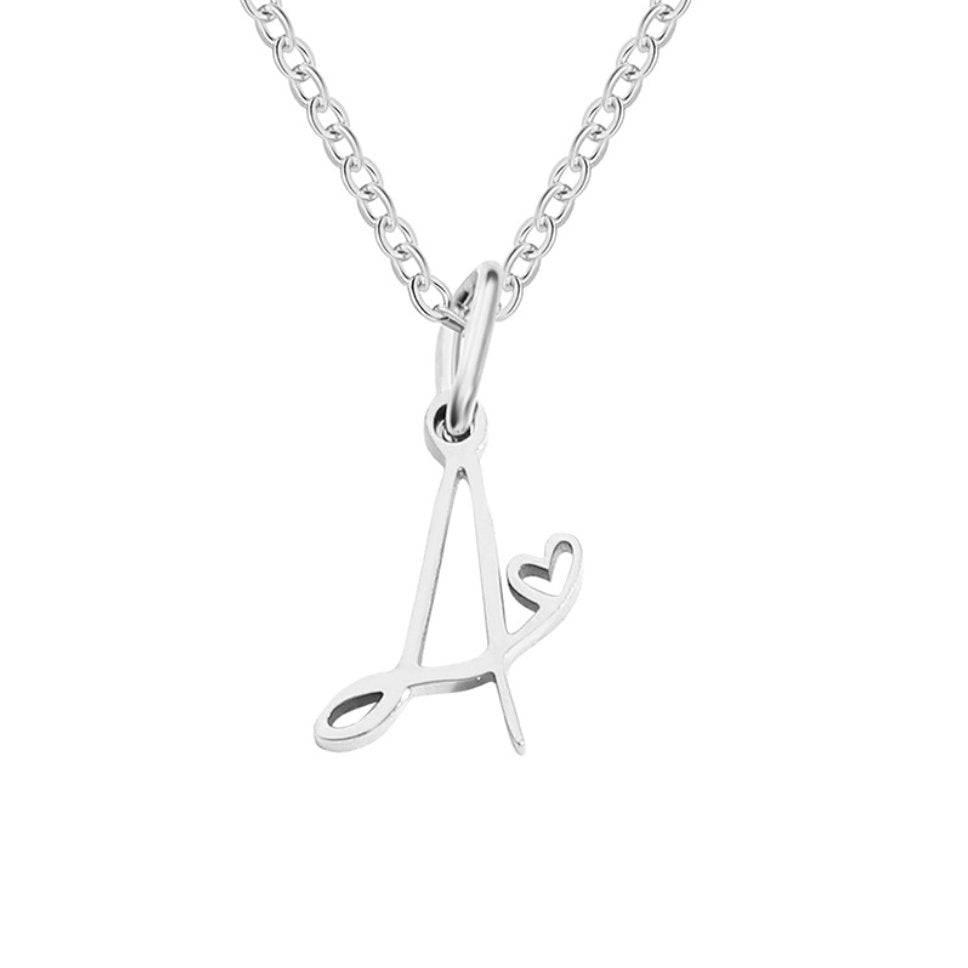 Luminous Petite Script Letter Pendant – FIORENE
