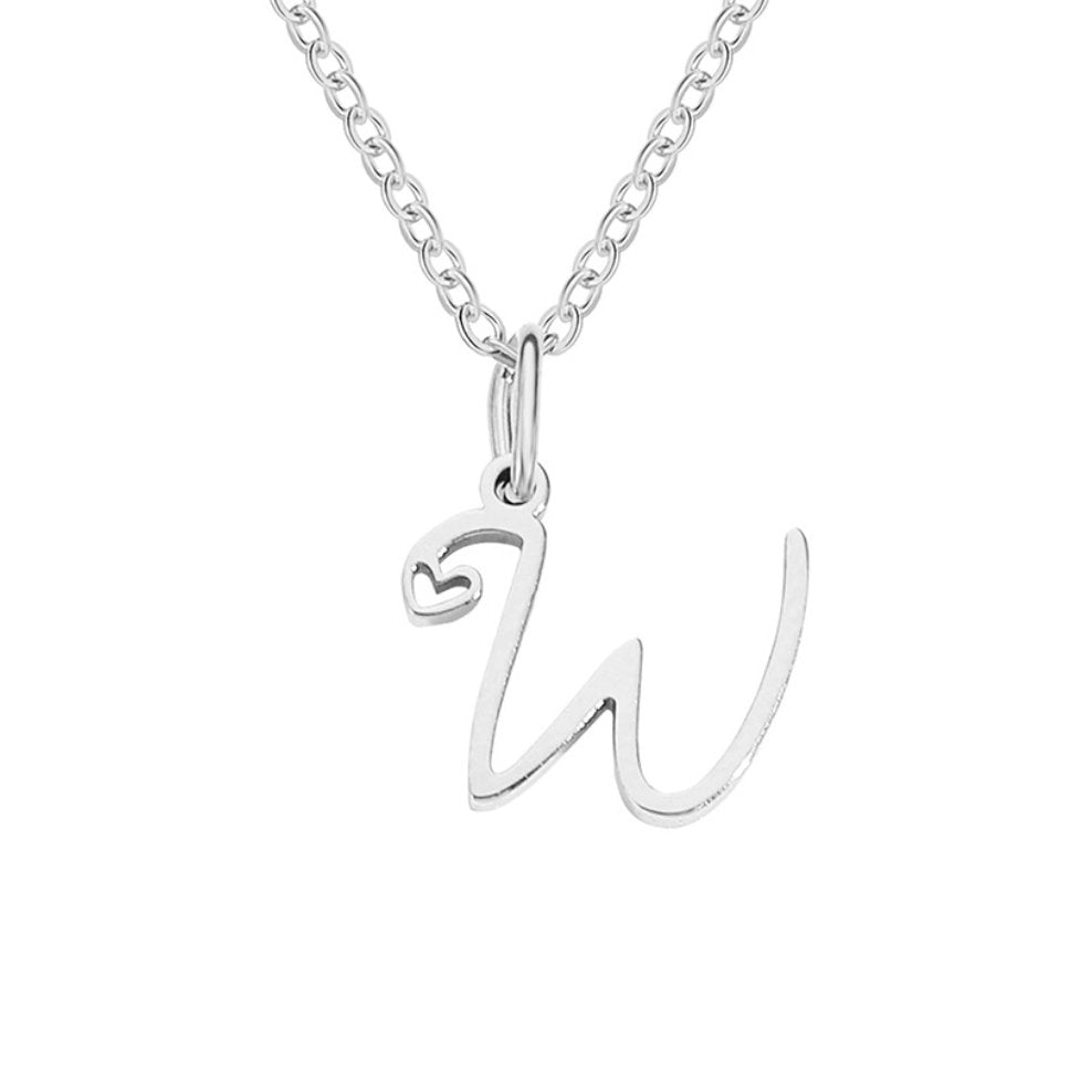 Luminous Petite Script Letter Pendant – FIORENE