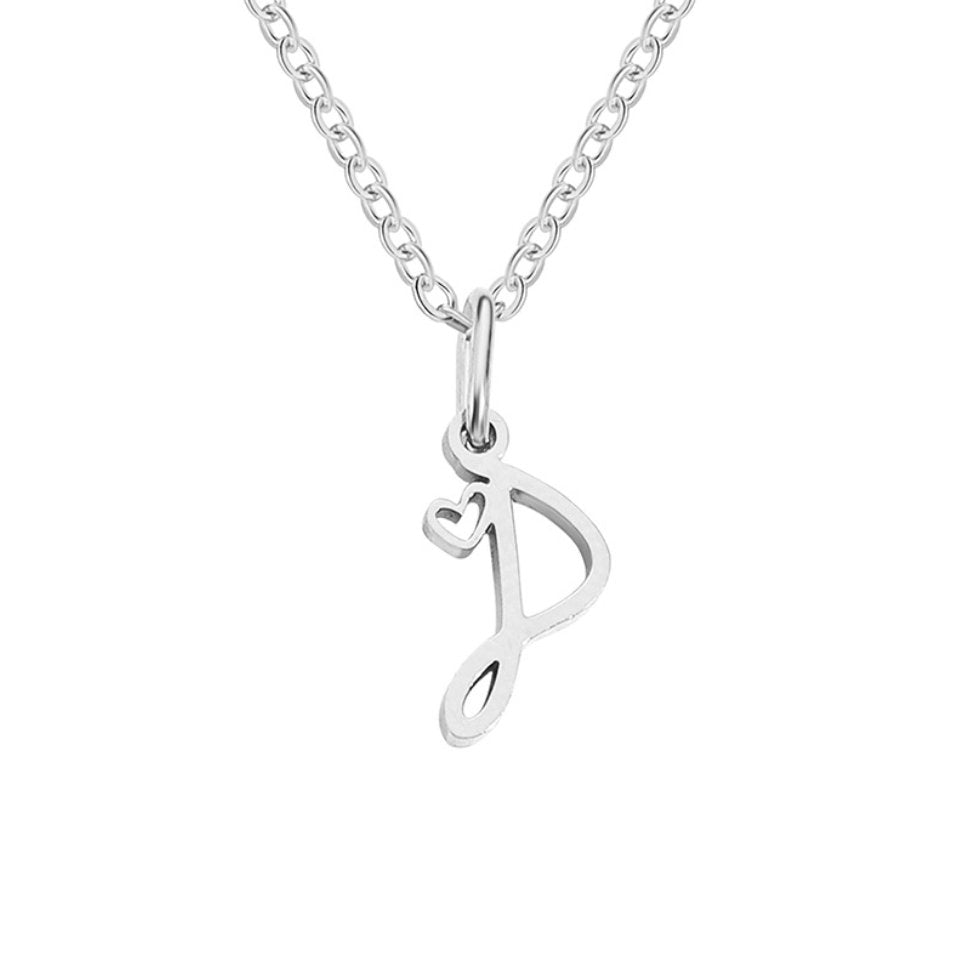 Luminous Petite Script Letter Pendant – FIORENE