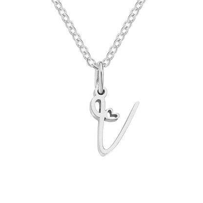 Luminous Petite Script Letter Pendant – FIORENE