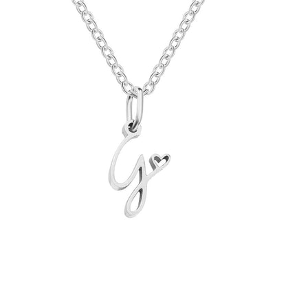 Luminous Petite Script Letter Pendant – FIORENE