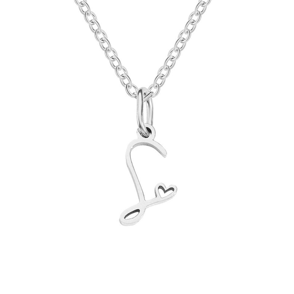 Luminous Petite Script Letter Pendant – FIORENE