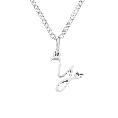 Luminous Petite Script Letter Pendant – FIORENE