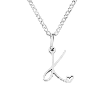 Luminous Petite Script Letter Pendant – FIORENE