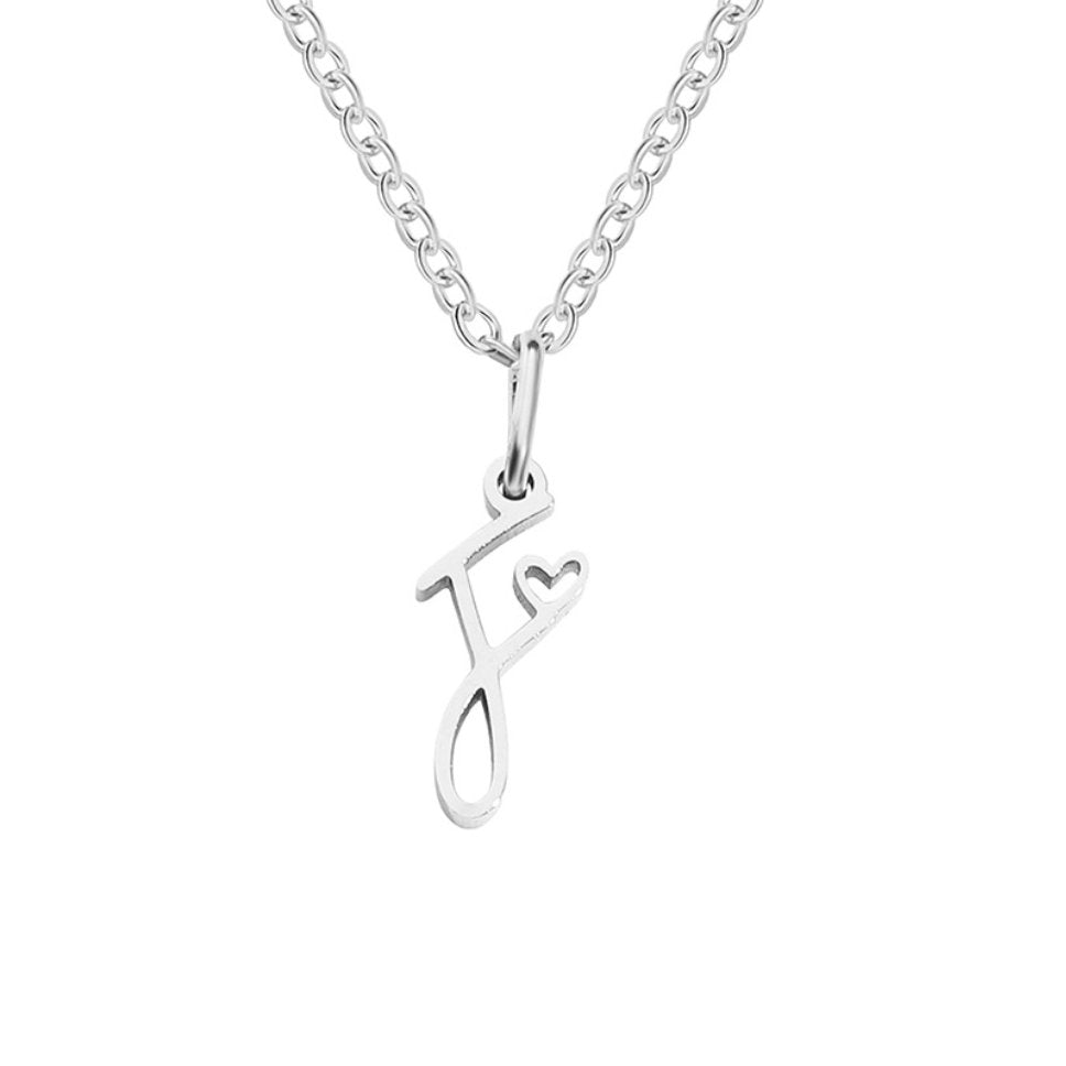 Luminous Petite Script Letter Pendant – FIORENE