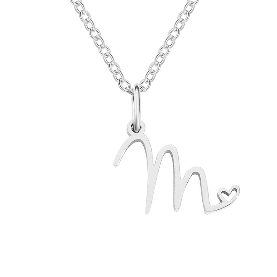 Luminous Petite Script Letter Pendant – FIORENE