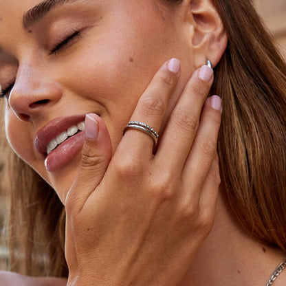 Silver Glace Stack Ring – FIORENE