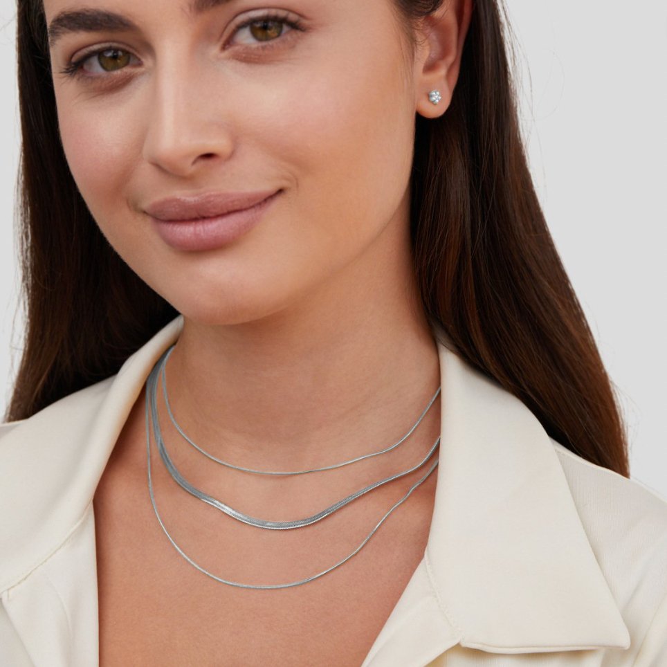 Silver Multi-Strand Polished Layers – FIORENE