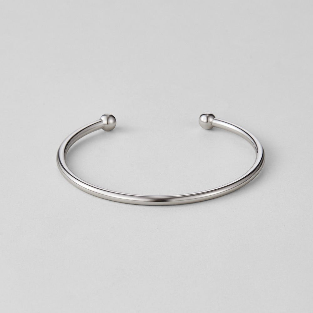Silver Orb Cuff Bracelet – FIORENE