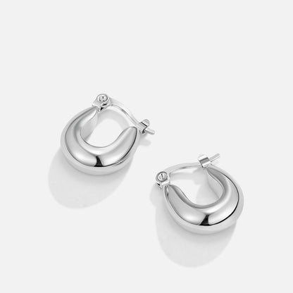 Silver Chroma Hoop Earring – FIORENE