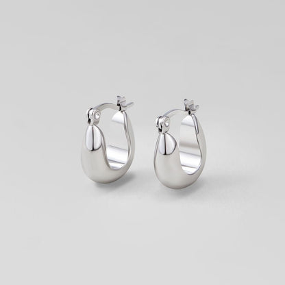 Silver Chroma Hoop Earring – FIORENE