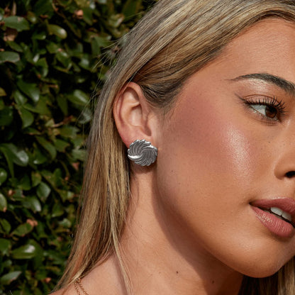 Arctic Swirl Stud Earring – FIORENE