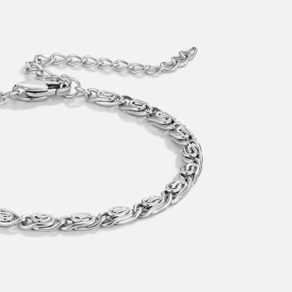 Silver Knotwork Link Bracelet – FIORENE