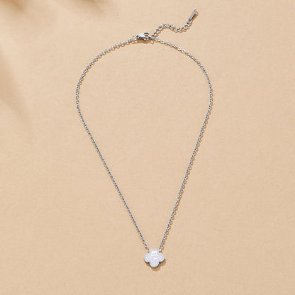 Arctic Lilac Clover Necklace – FIORENE