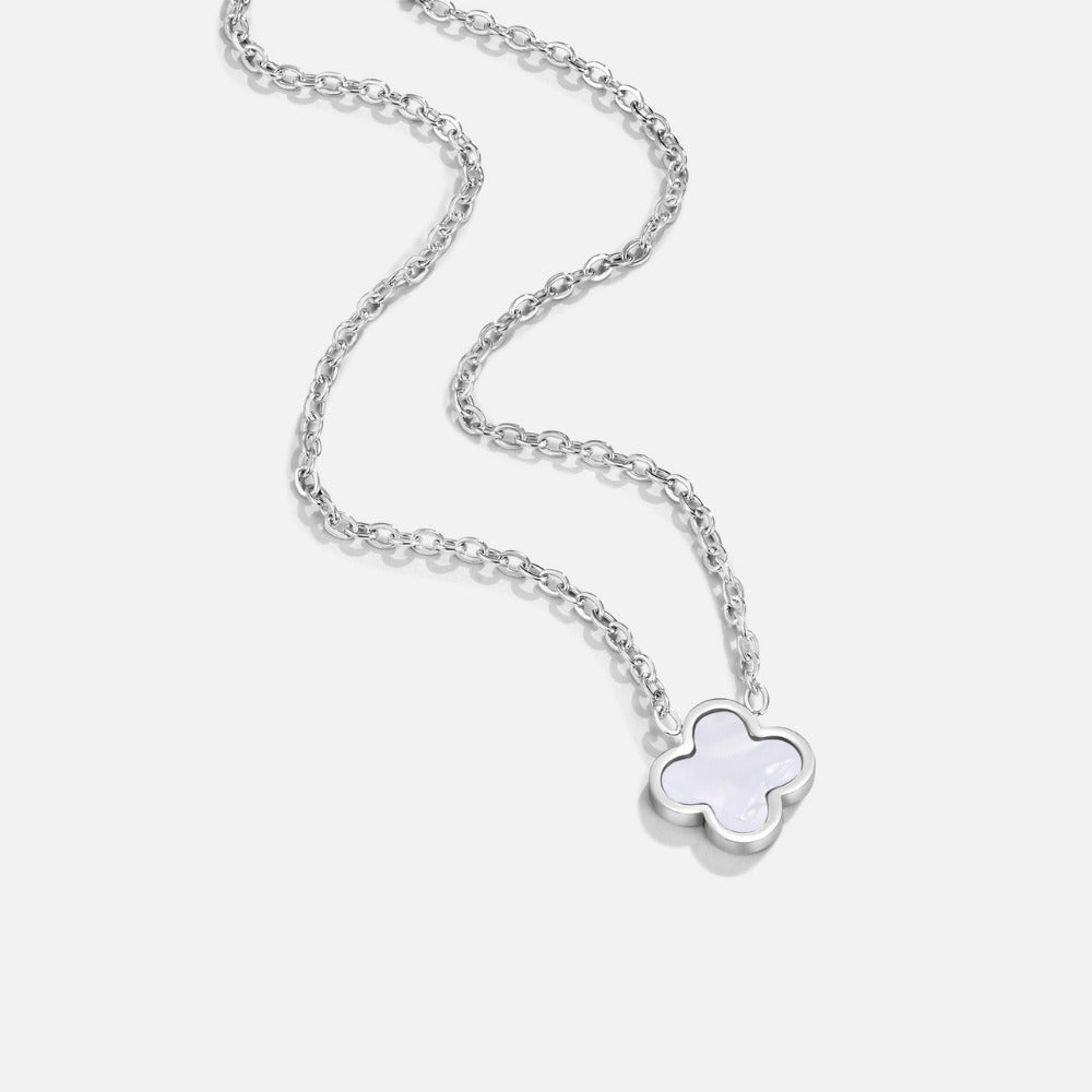 Arctic Lilac Clover Necklace – FIORENE
