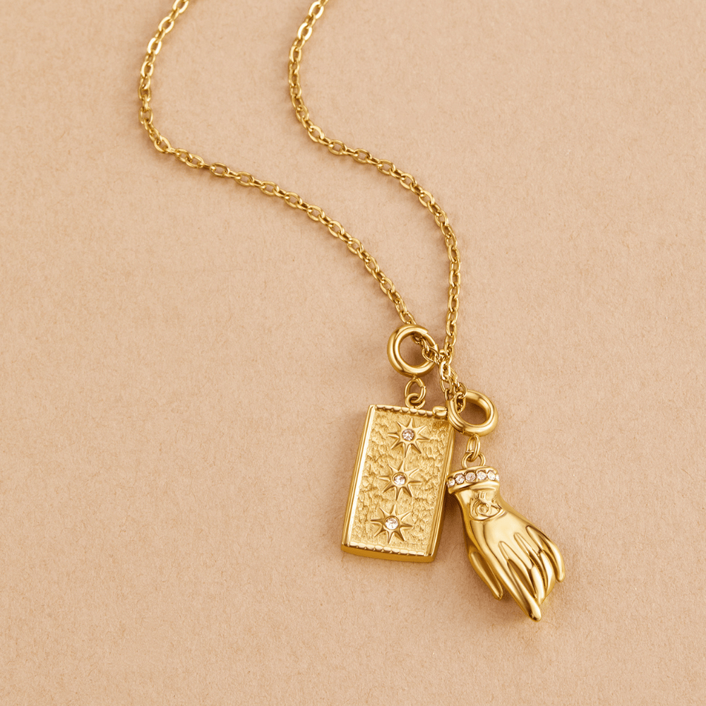 Zenith Metallic Prism Necklace – FIORENE