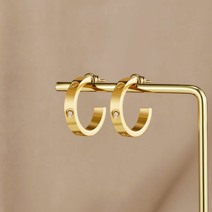 Modernist Crystal Band Earring – FIORENE