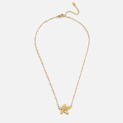 Radiant Gilded Flower Necklace – FIORENE