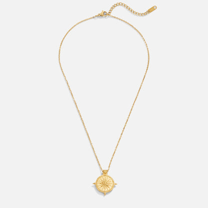 Golden Solstice Relief Necklace – FIORENE