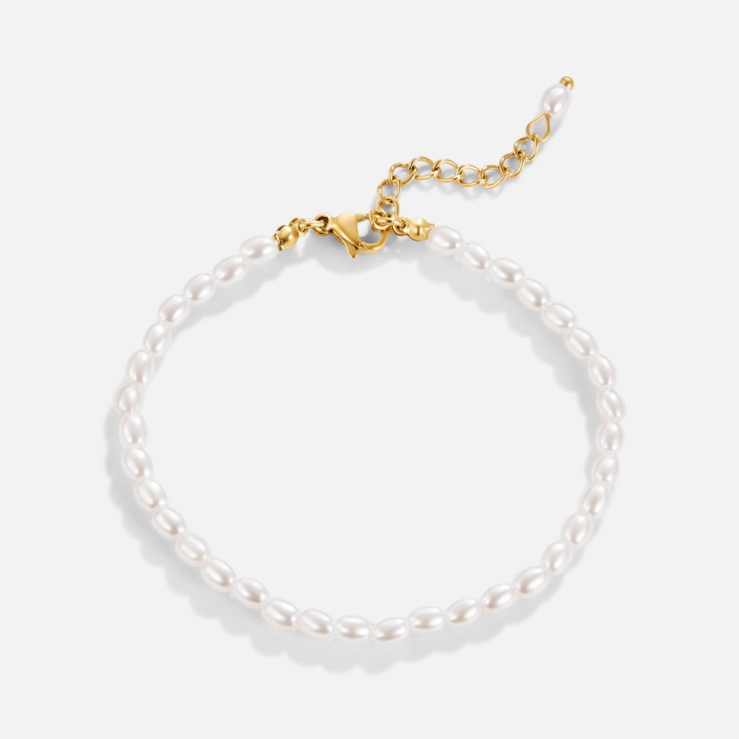Golden-Clasp Shimmering Nacre Bracelet – FIORENE