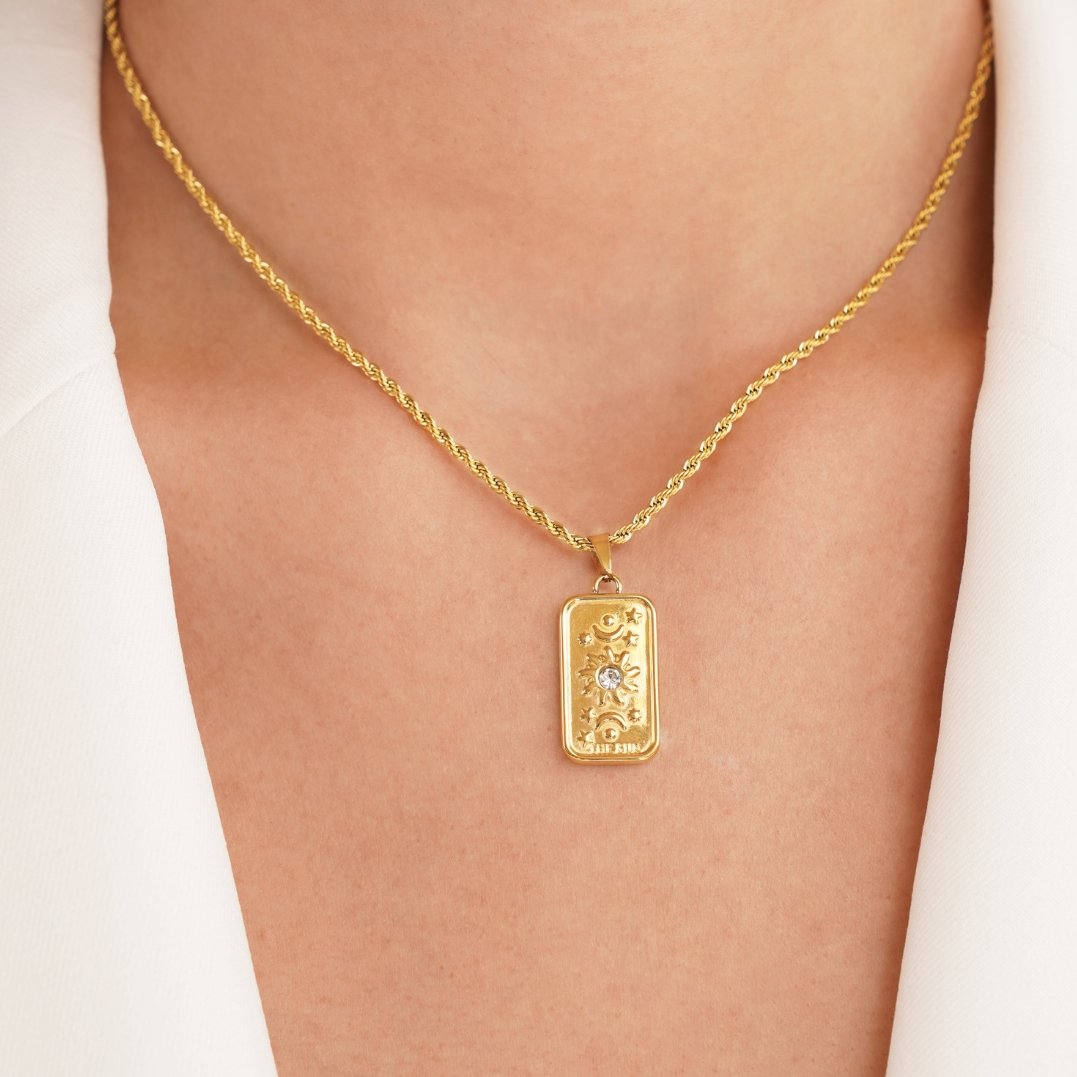 Celestial Tarot Sun Necklace – FIORENE