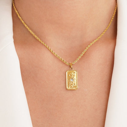 Celestial Tarot Sun Necklace – FIORENE
