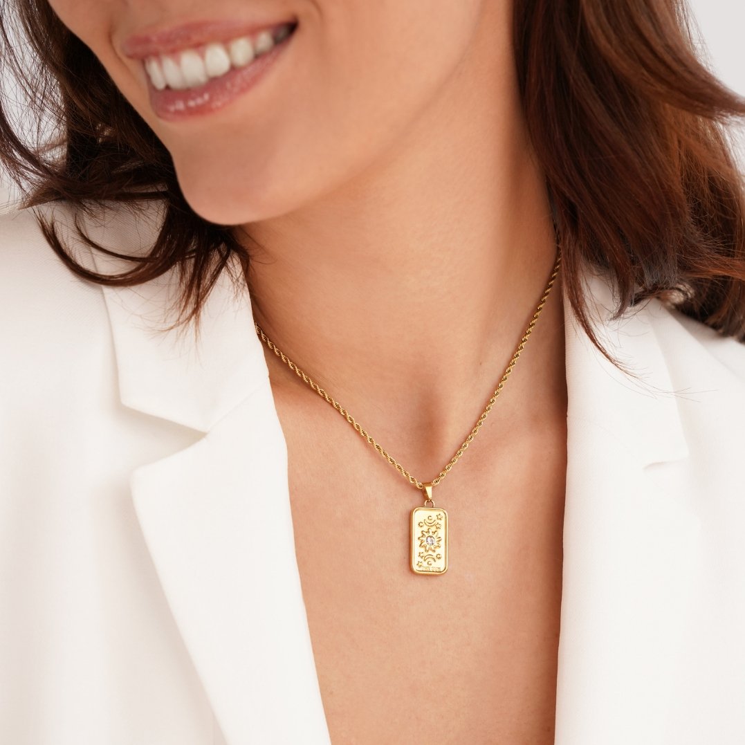 Celestial Tarot Sun Necklace – FIORENE