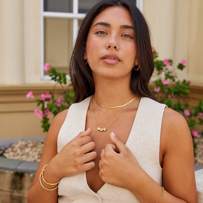 Triple Heart Necklace – FIORENE