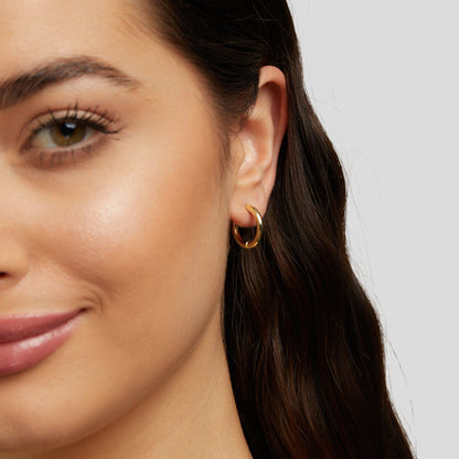 Gilded Essential Hoop Earrings – FIORENE