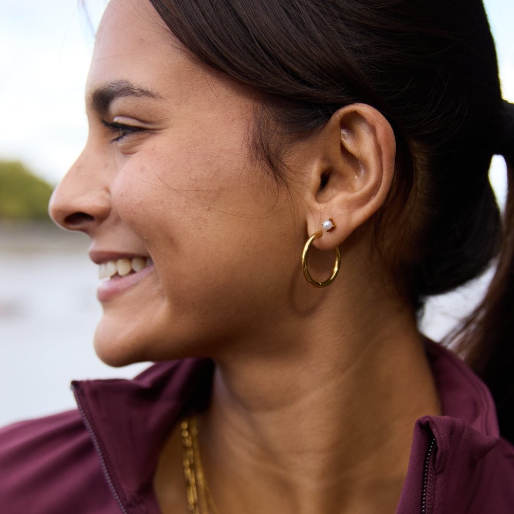 Gilded Essential Hoop Earrings – FIORENE