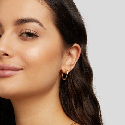 Gilded Essential Hoop Earrings – FIORENE