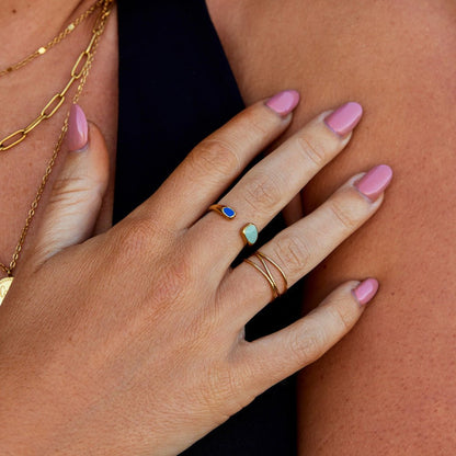 Radiant Azure Ring – FIORENE