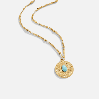 Azure Medallion Necklace – FIORENE