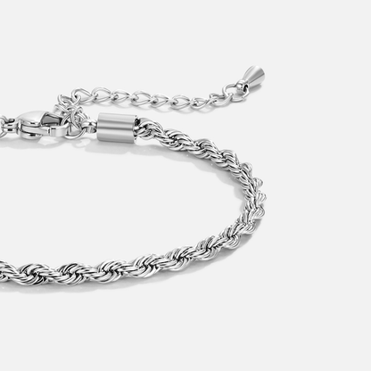 シルバーロープブレスレット – FIORENE