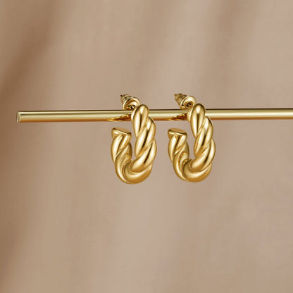 Noble Spiral Flare Earrings – FIORENE