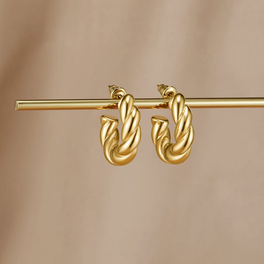 Noble Spiral Flare Earrings – FIORENE
