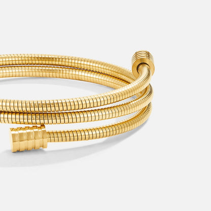 フレキシブル・ゴールデンコイルブレスレット – FIORENE