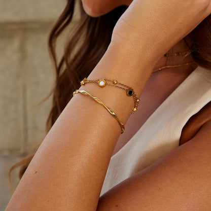 Gilded Rose Bud Bracelet – FIORENE