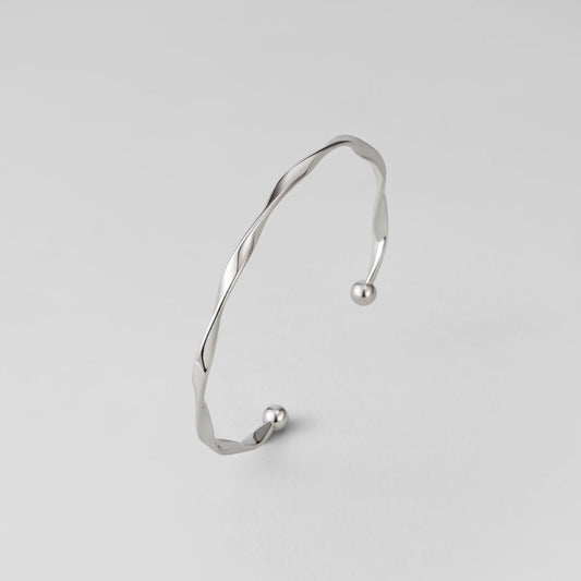 Silver Helix Twist Bracelet – FIORENE