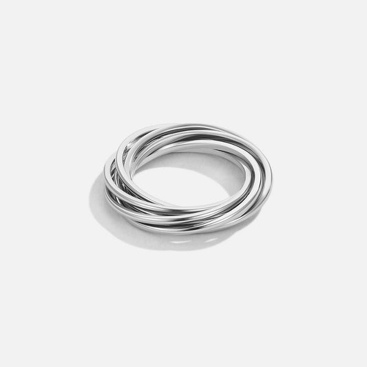 Silver Infinite Rolling Ring – FIORENE