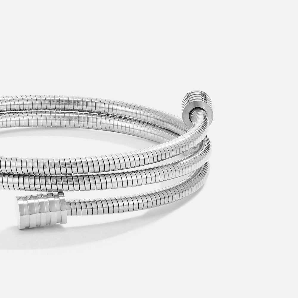 Luminous Flexible Silver Coil Bracelet – FIORENE