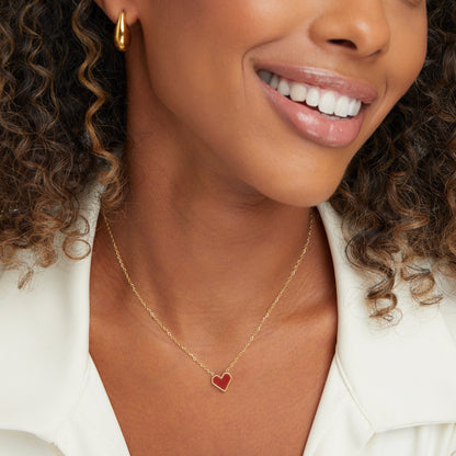 Scarlet Passion Heart Necklace – FIORENE