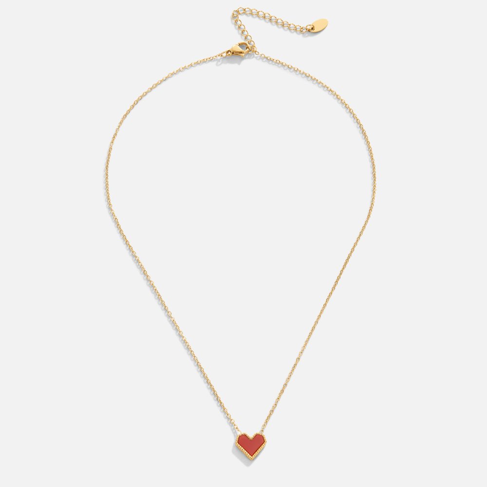 Scarlet Passion Heart Necklace – FIORENE