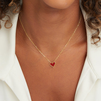 Scarlet Passion Heart Necklace – FIORENE