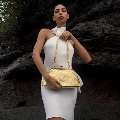Gilded Echo Shoulder Bag – FIORENE